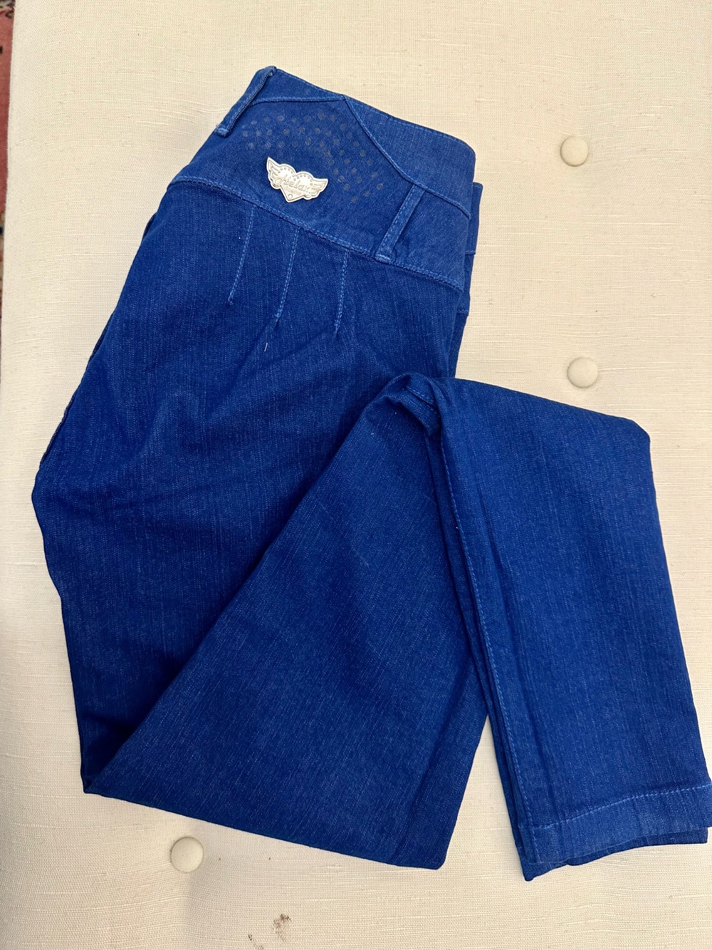 HELAX Colombian Buttlifting Mid-rise Stretchy Skinny Indigo Blue Jean Sz 3